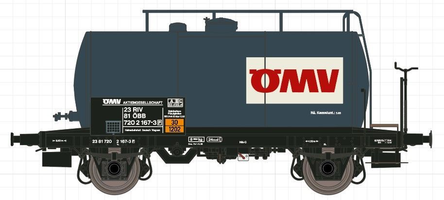 Exact Train 20522 - Kesselwagen ÖBB Ep.IV OMV 24m3 H0/GL