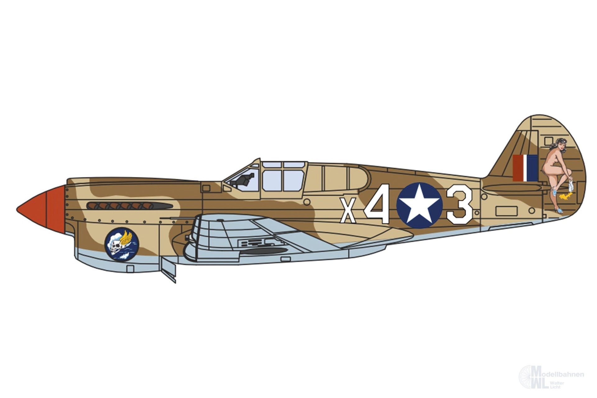 Herpa 81AC127 - P-40 Warhawk Miss Memphis 1:72