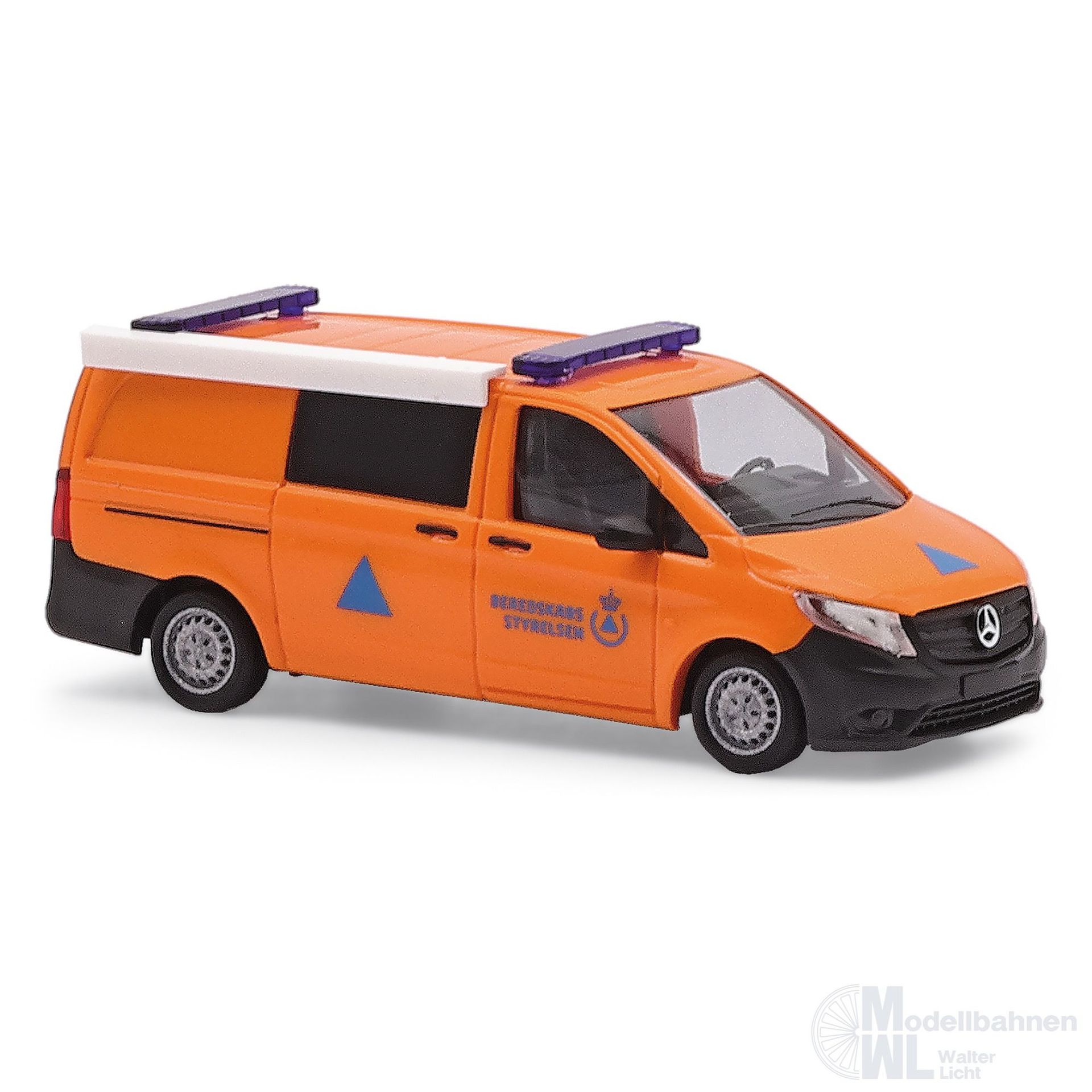 Busch 54800 - Mercedes-Benz Vito THW Dänemark Beredskaps Styrelsen H0 1:87