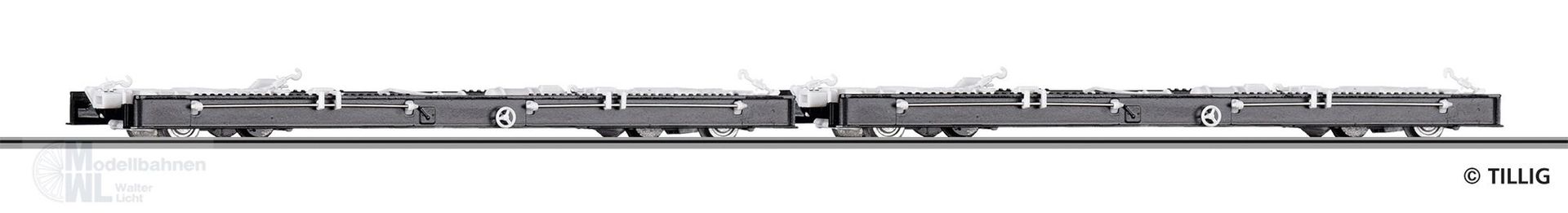 Tillig 15973 - Rollwagen Set DR Ep.IV 2.tlg. H0m