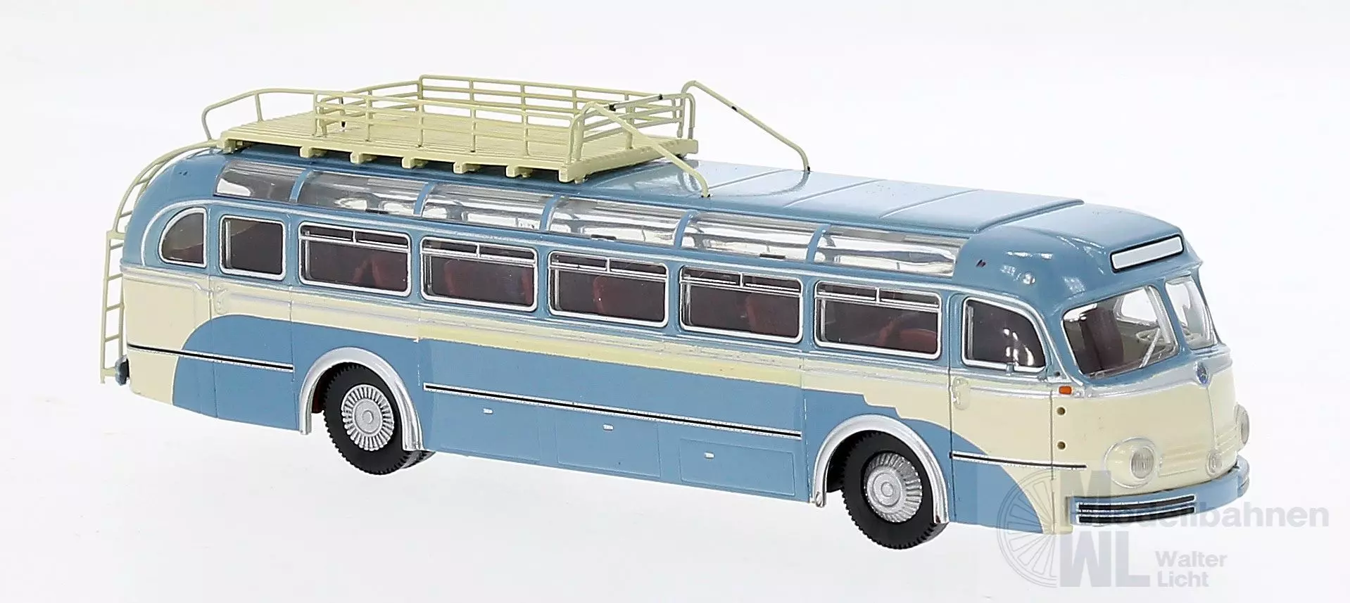 Brekina 50506 - Mercedes-Benz O6600H in blau/beige H0 1:87