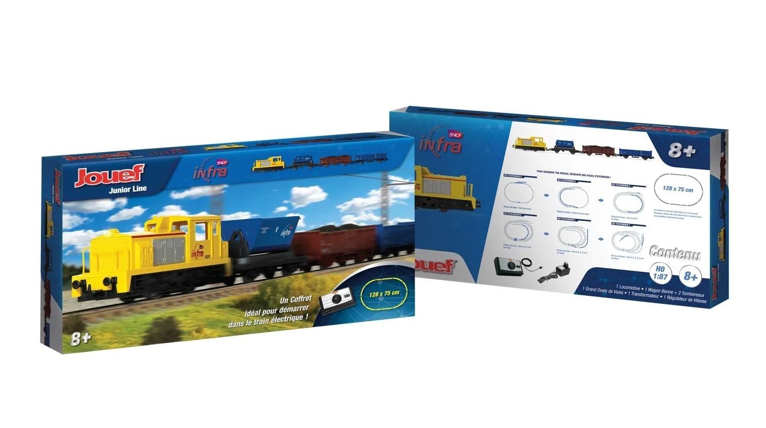 Jouef 1062 - Startset SNCF Diesellok und 3 Wagen H0/GL