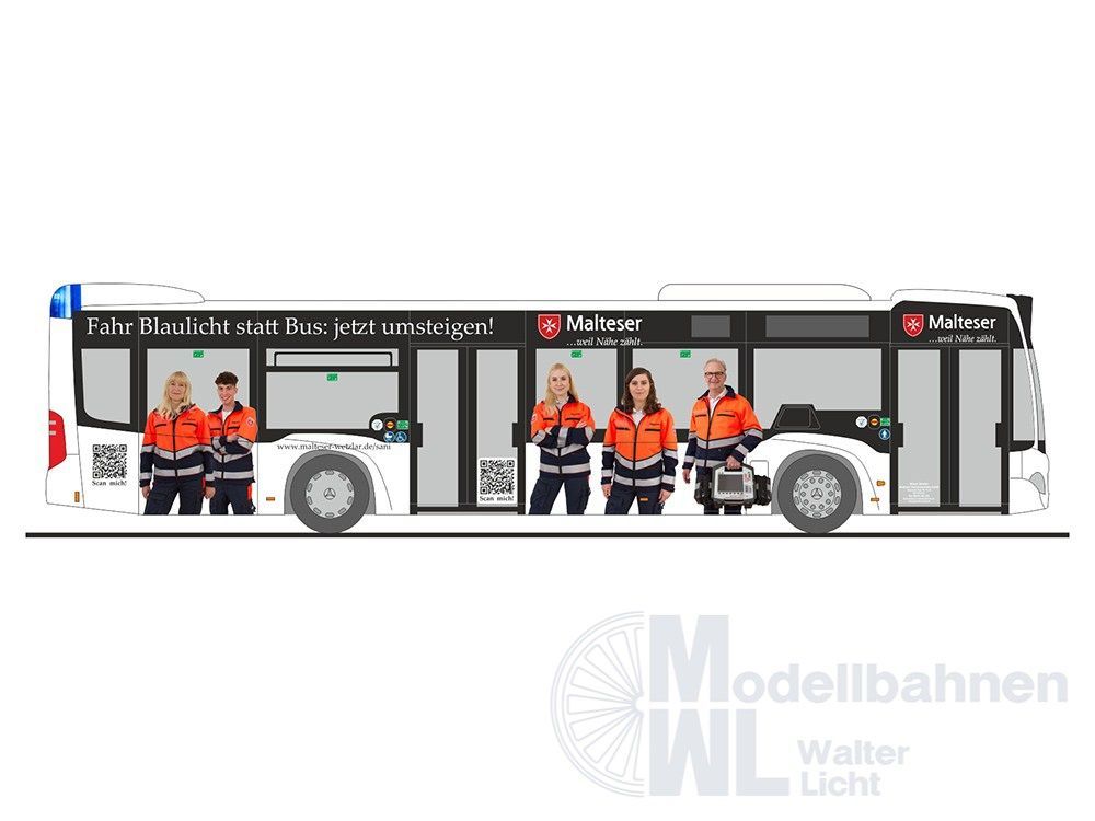 Rietze 69361 - Mercedes-Benz Citaro ´12 Malteser Wetzlar H0 1:87