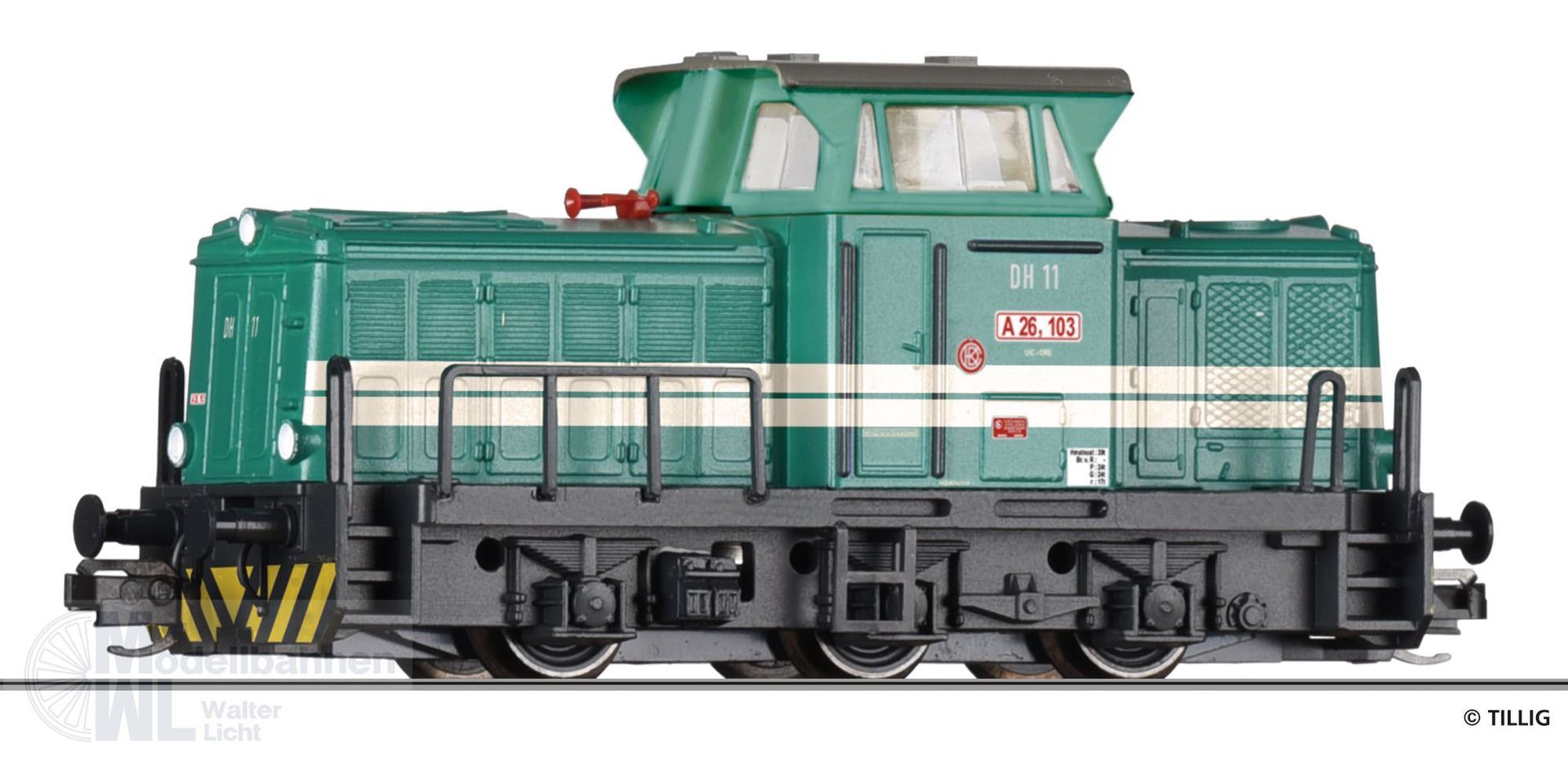 Tillig 04617 - Diesellok Werkbahn Rába Györ Ep.V TT 1:120