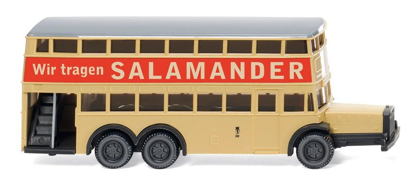 Wiking 097303 - Berliner Doppeldeckerbus D 38 Salamander N 1:160