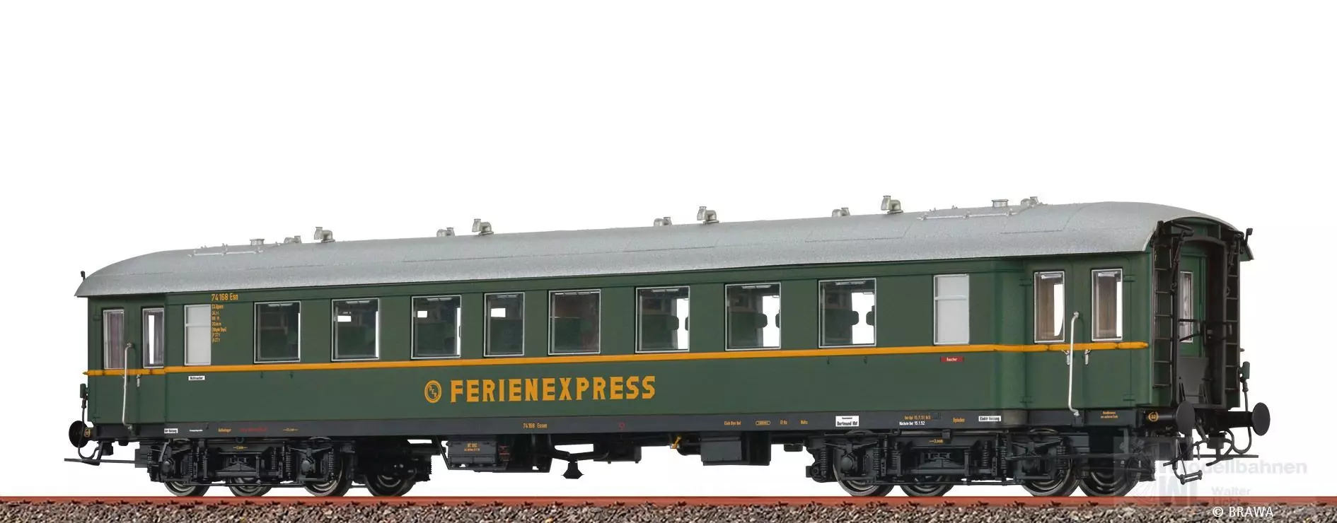 Brawa 46197 - Personenwagen DB Ep.III C4üpwe 74 168 DER Ferienexpress H0/GL