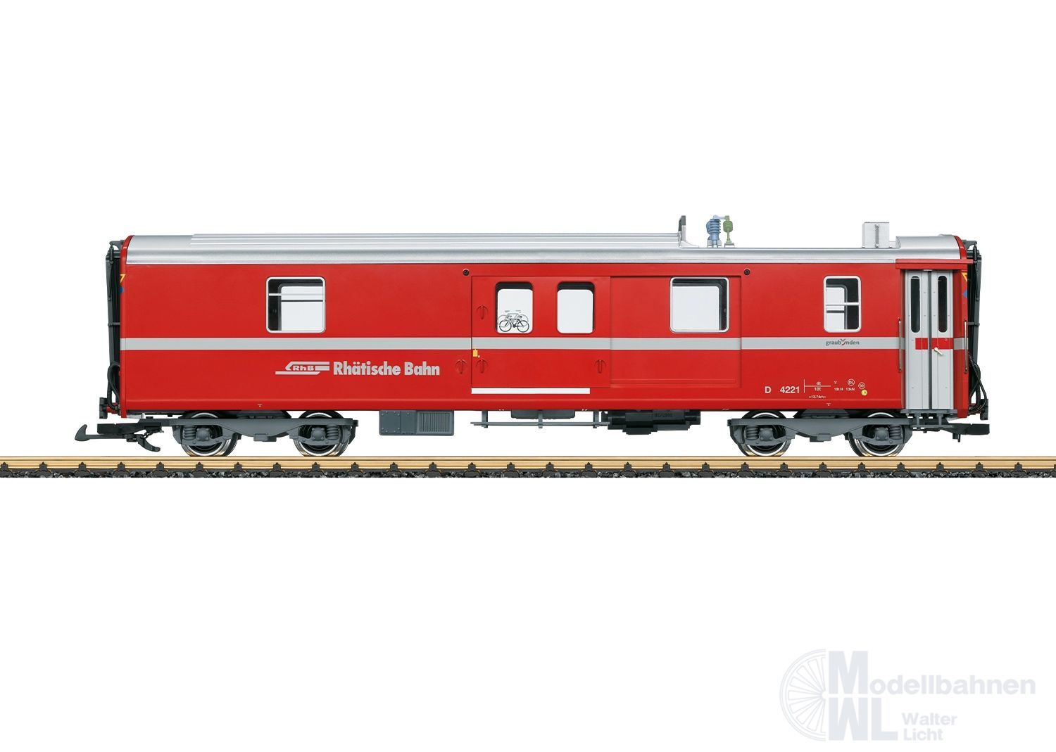 LGB 30693 - Gepäckwagen RhB Ep.VI Spur G 1:22,5