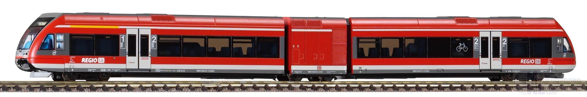 Piko 40237 - Triebwagen GTW 2/6 DB Ep.VI 2.tlg. N 1:160