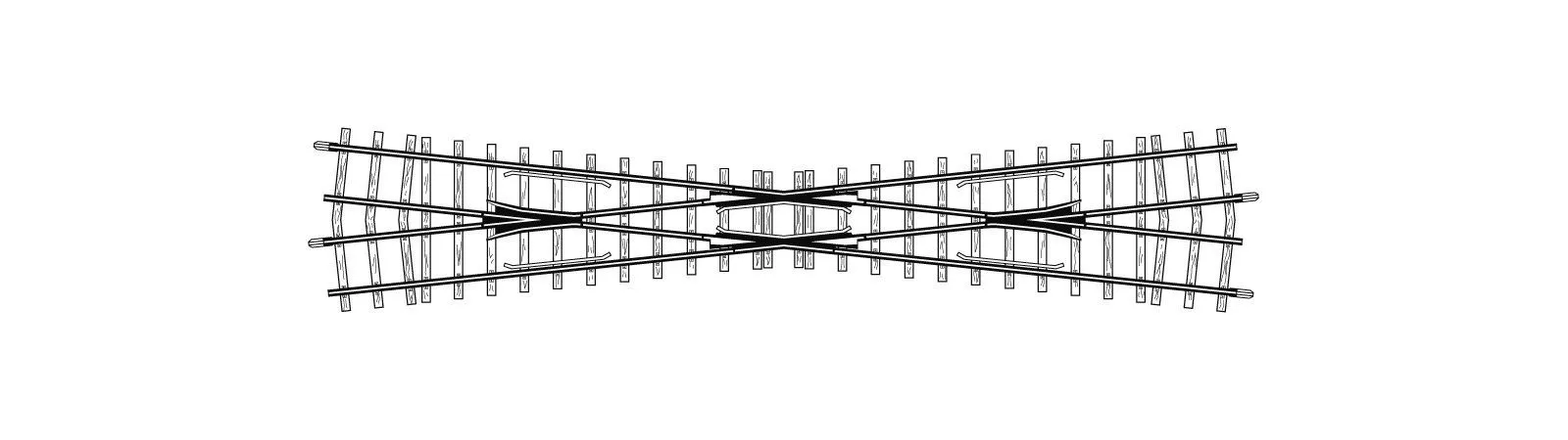 Bemo 4218000 - Kreuzung 12° 220 mm H0m