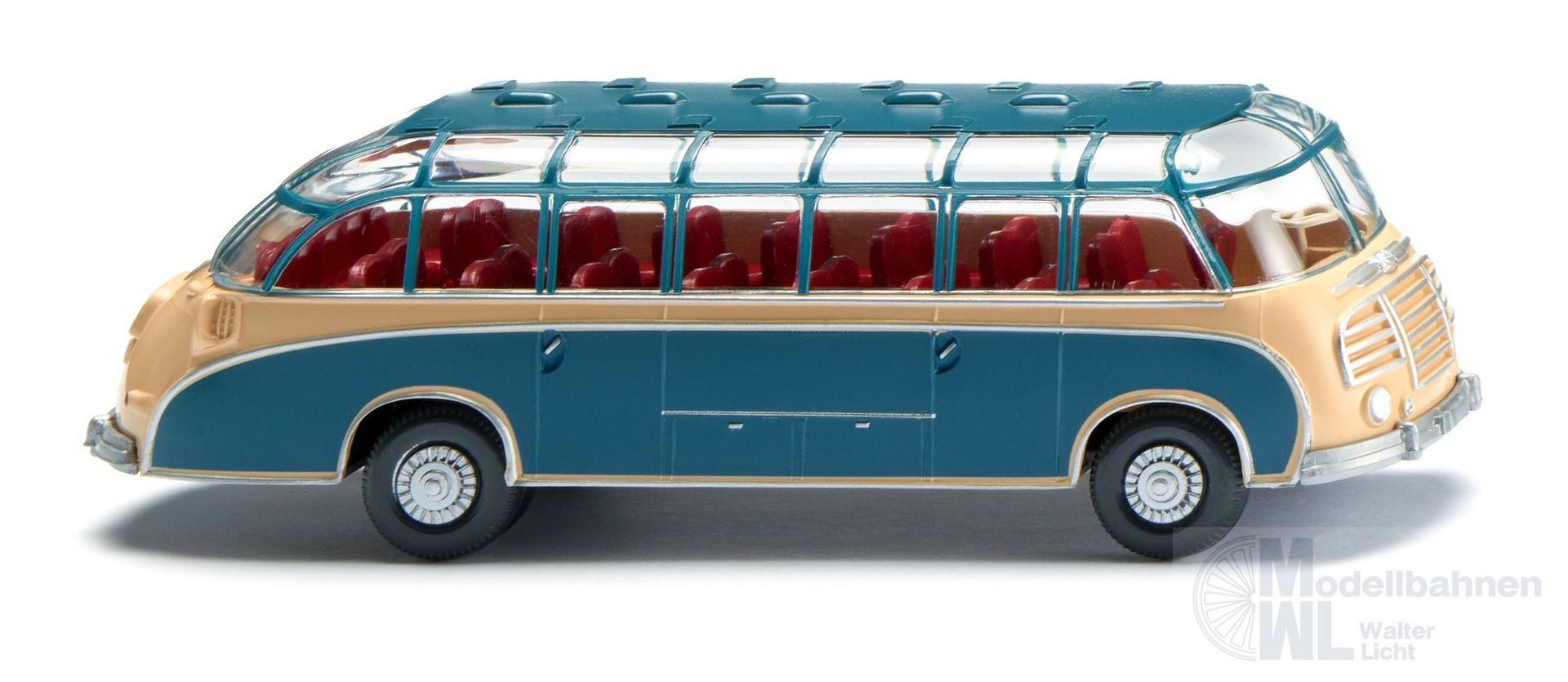 Wiking 073005 - Reisebus Setra S8 beige/azurblau  H0 1:87