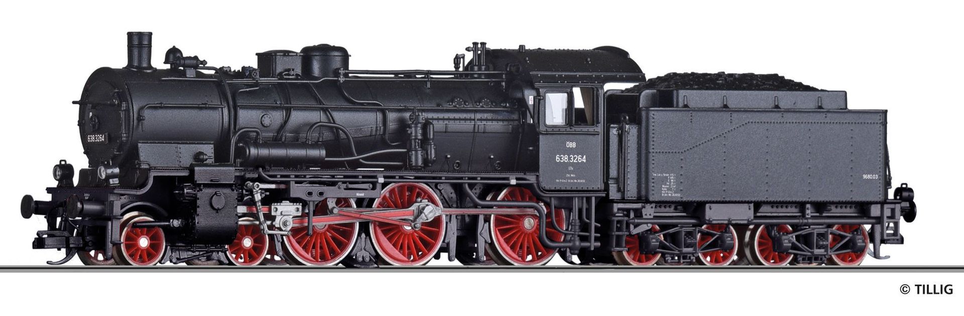 Tillig 02032 - Dampflok Reihe 638 ÖBB Ep.III TT 1120