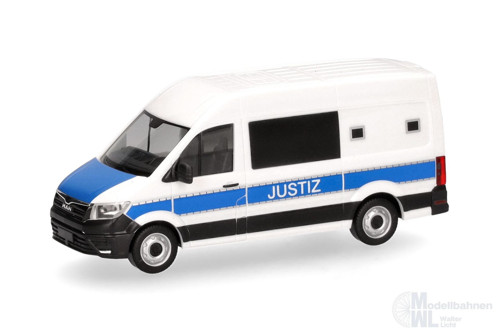 Herpa 098021 - MAN TGE Kasten HD Justiz H0 1:87