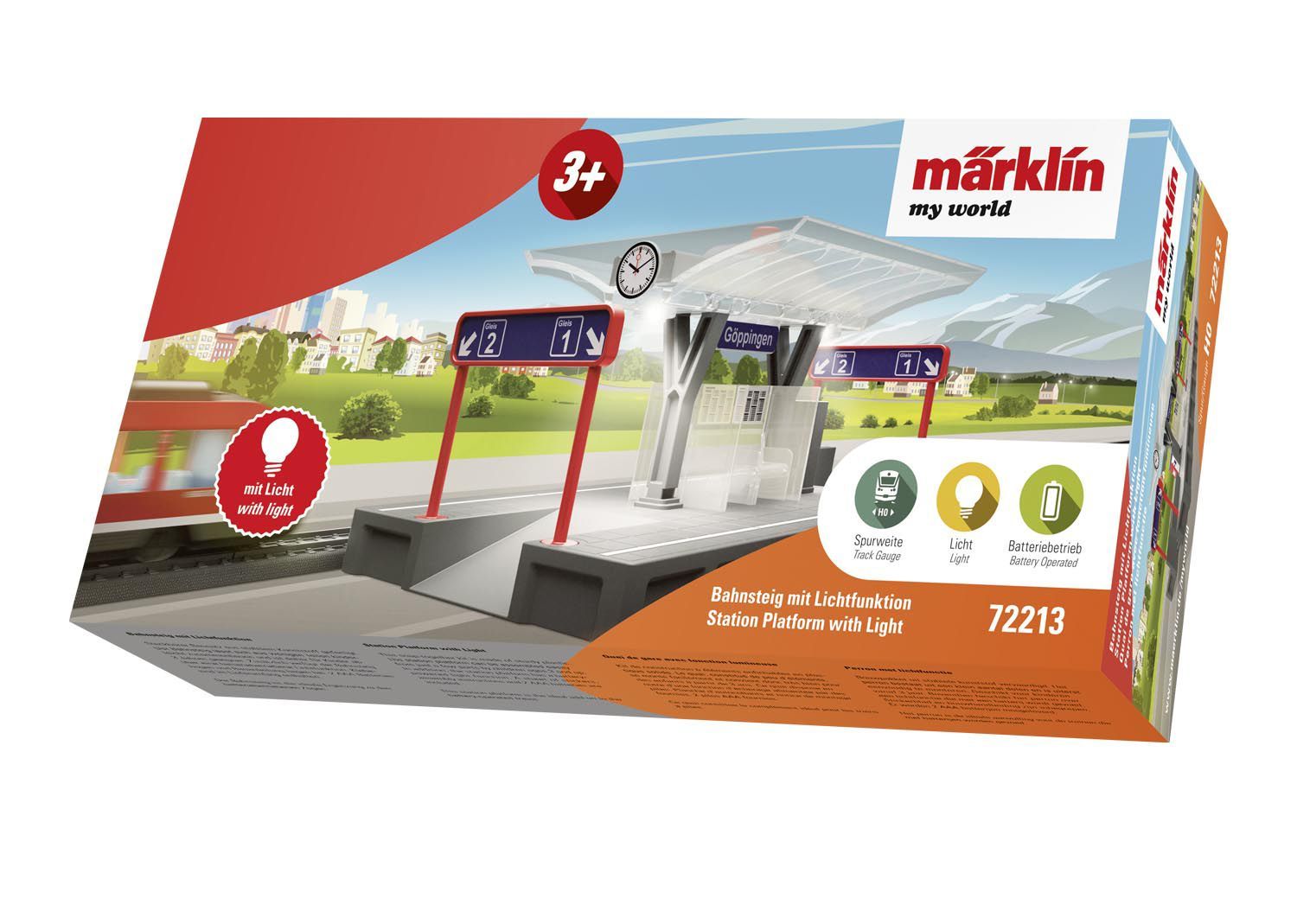 Märklin 72213 - Bahnsteig mit Licht H0/MyWorld
