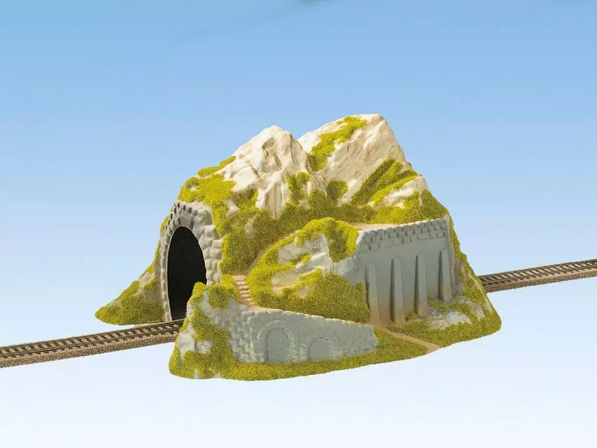 Noch 02221 - Tunnel 1-gleisig, gerade, 34 x 25 cm H0 1:87