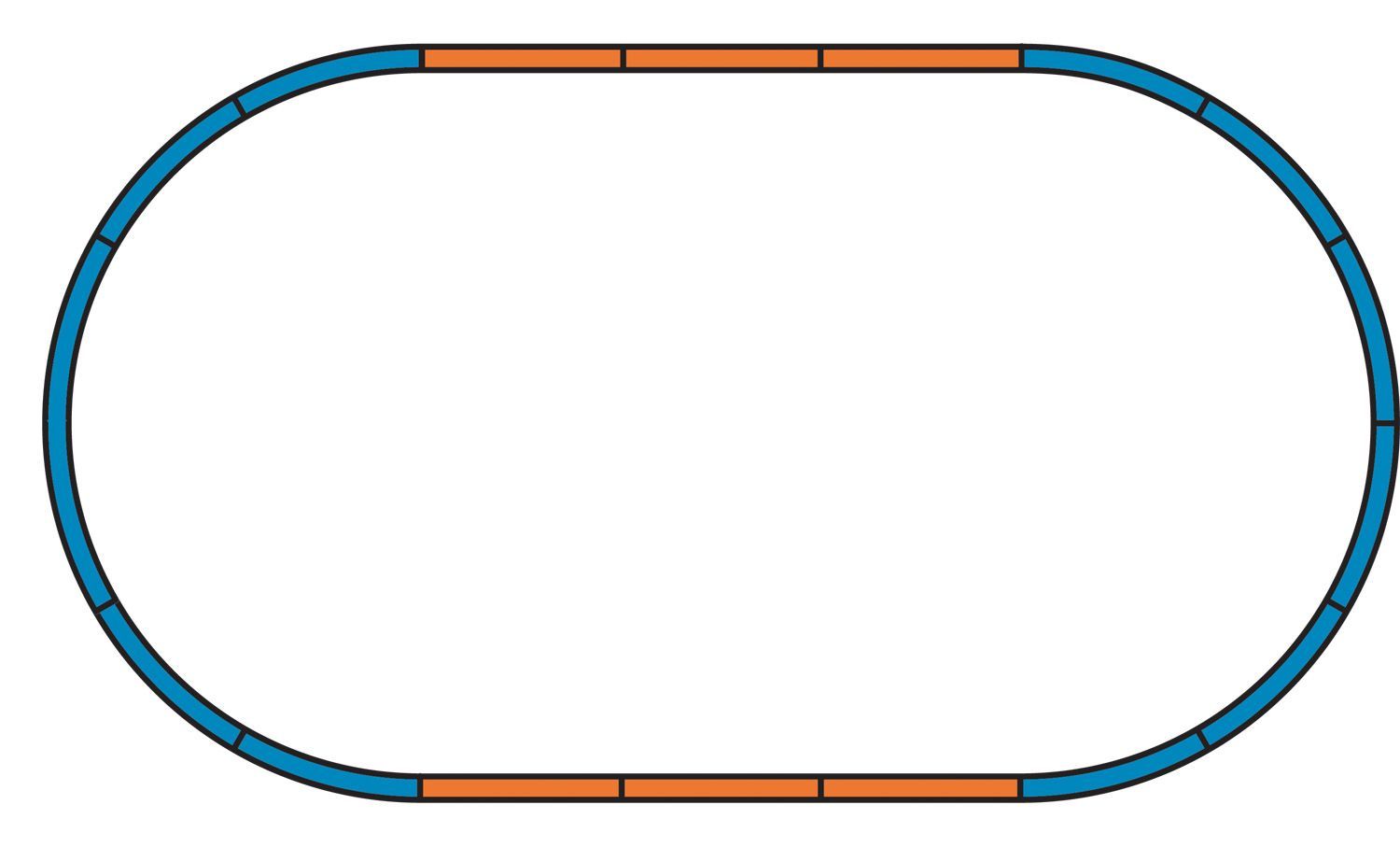 Piko 55365 - PIKO A-Gleis Bettung lose Ergänzungsset A + 4 Gerade