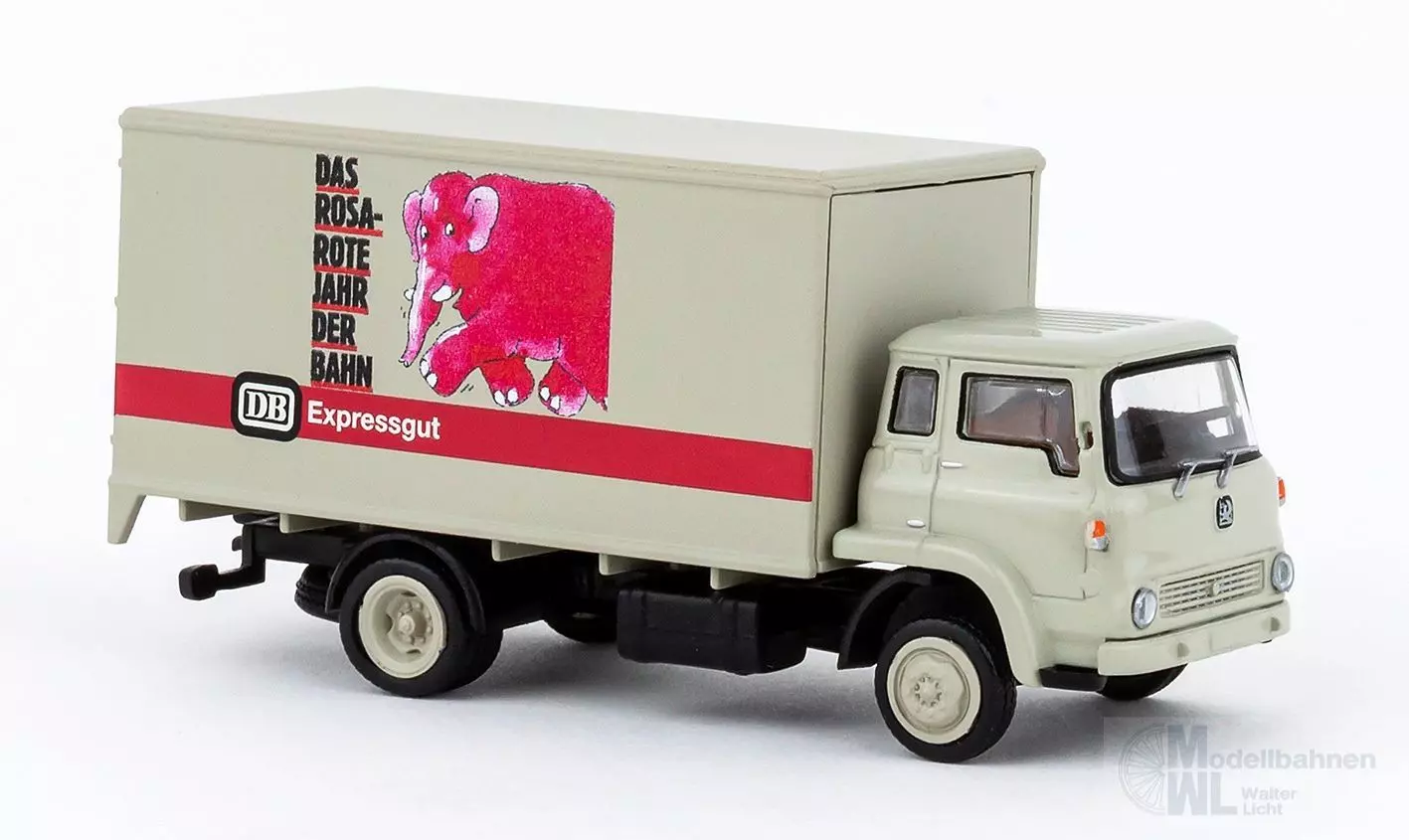 Brekina 35931 - Bedford TK Koffer der DB rosarote Wochen H0 1:87