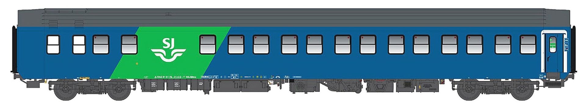 LS Models 48093 - Schlafwagen RDC/SJ Ep.VI WLABmz 75-71 EN 346 2.Betr.Nr. H0/GL