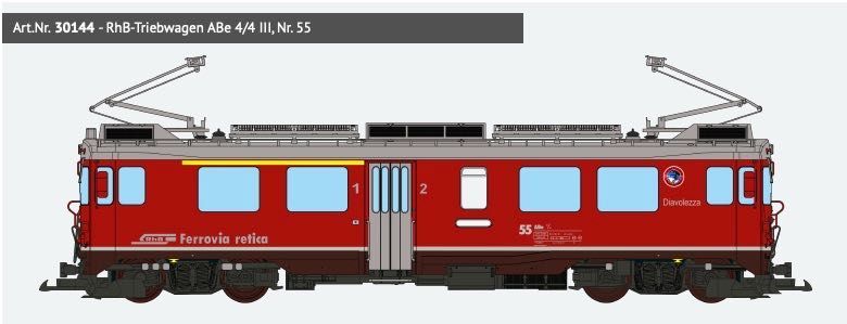 ESU 30144 - Triebwagen ABe 4/4 RhB Ep.V Nr. 55 Diavolezza Spur G 1:22,5