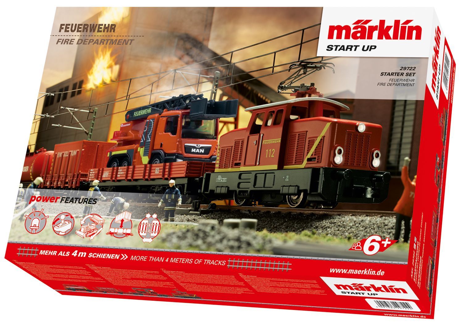 Märklin 29722 - Startpackung Feuerwehr H0/WS