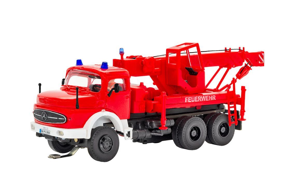 Viessmann 8052 - CarMotion Mercedes-Benz Rundhauber Bergekran Feuerwehr H0 1:87