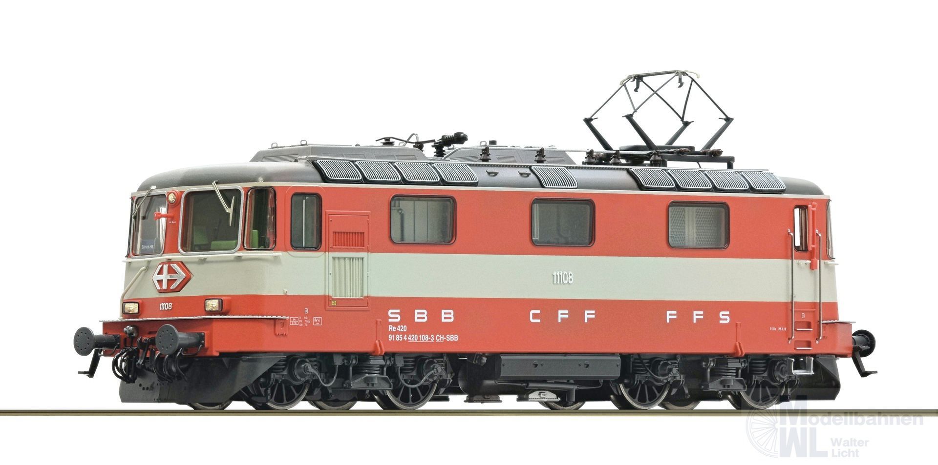 Roco 7520002 - E-Lok Re 4/4II 11108 SBB Ep.VI Swiss Express H0/WS Sound