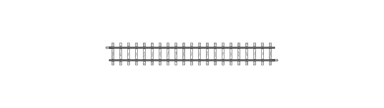 Bemo 4281000 - Gleis gerade 162,3 mm H0m