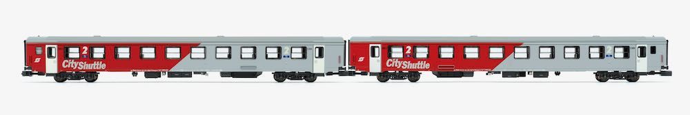 Jägerndorfer Modellbahn 60290 - Personenwagen Set ÖBB Ep.V CityShuttle 2.tlg. N 1:160