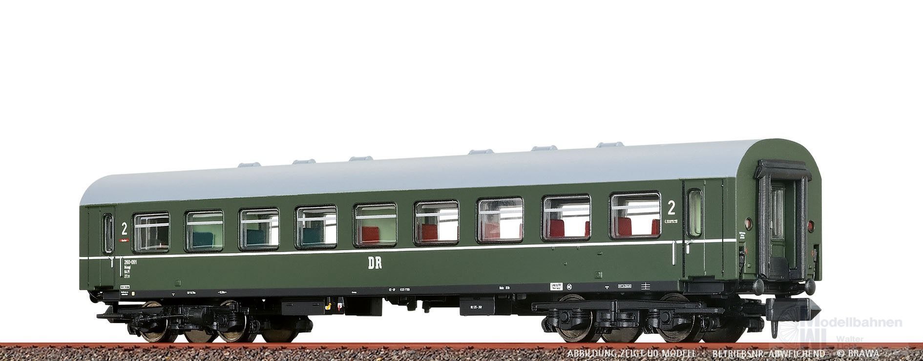 Brawa 65076 - Personenwagen DR Ep.III B4mgle N 1:160