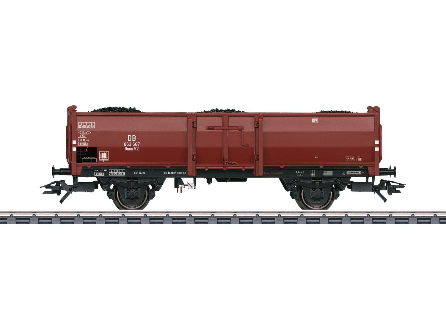 Märklin 46057 - Güterwagen offen DB Ep.III Omm52 H0/WS