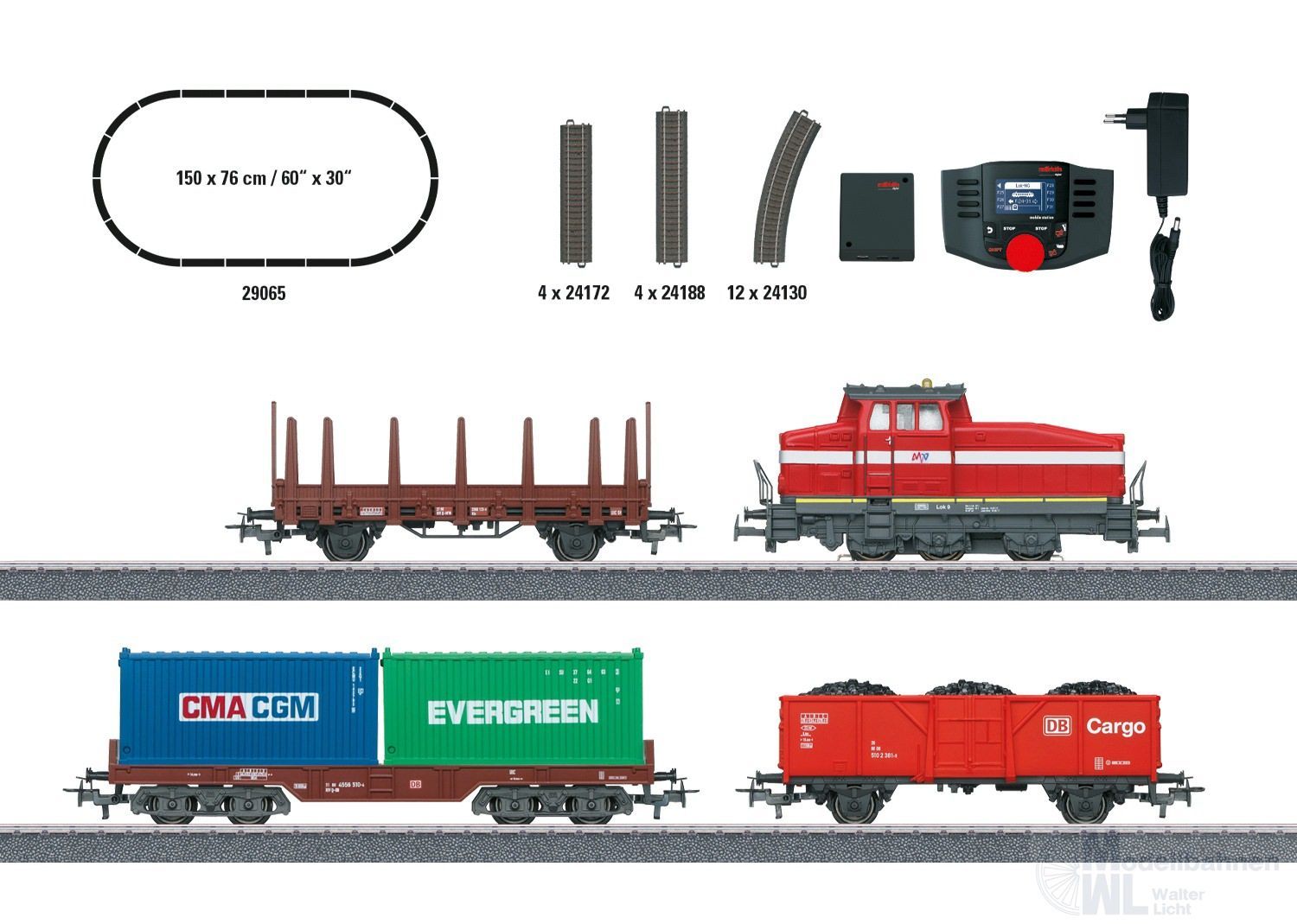 Märklin 29065 - Digital-Startpackung Rangierverkehr DHG 500 H0/WS