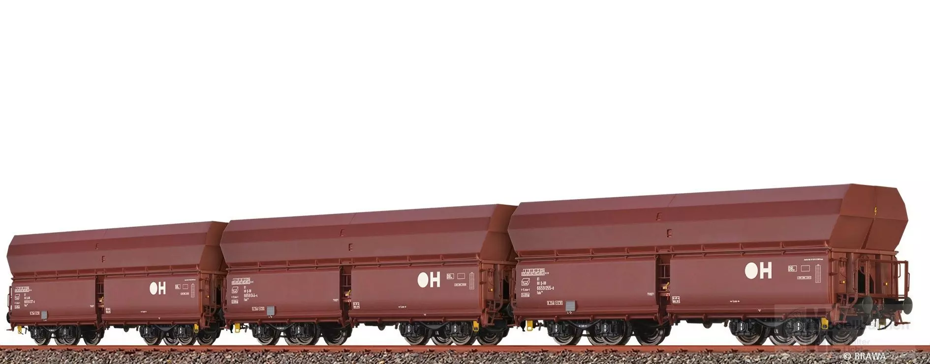 Brawa 50680 - Schüttgutwagen Set DB Ep.VI Fals 176 H0/GL