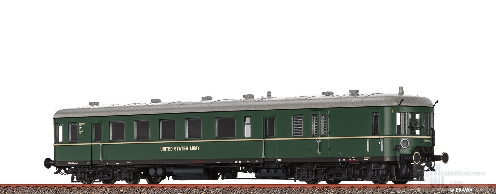 Brawa 44731 - Triebwagen VT 60.5 US-Army Ep.III H0/WS Digital Sound