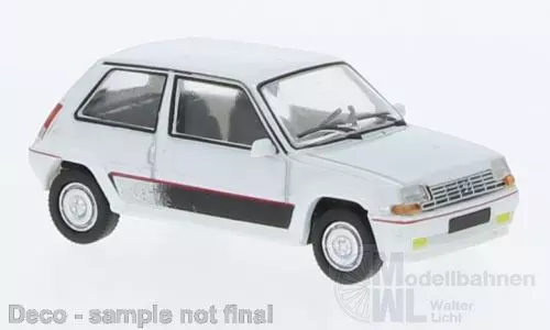 PCX-Models 870296 - Renault 5 GT Turbo metallic weiss 1985  H0 1:87