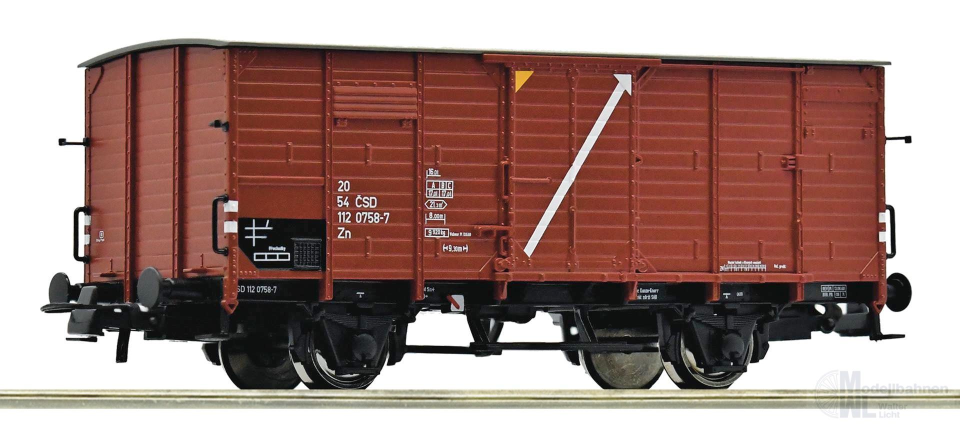 Roco 76323 - Güterwagen ged. CSD Ep.IV H0/GL