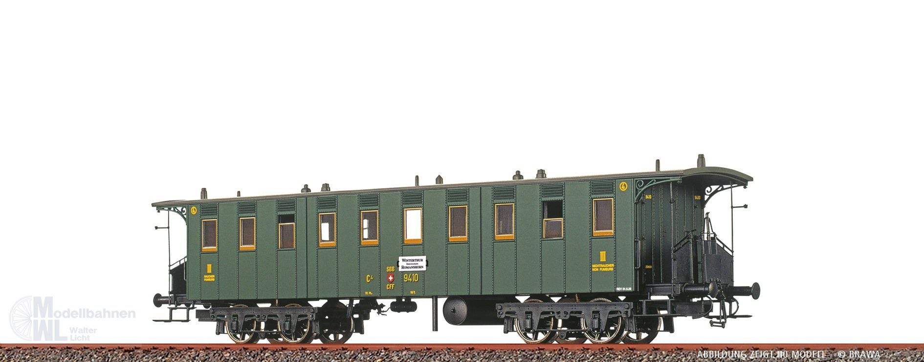 Brawa 65089 - Personenwagen SBB Ep.II C4 9410 N 1:160