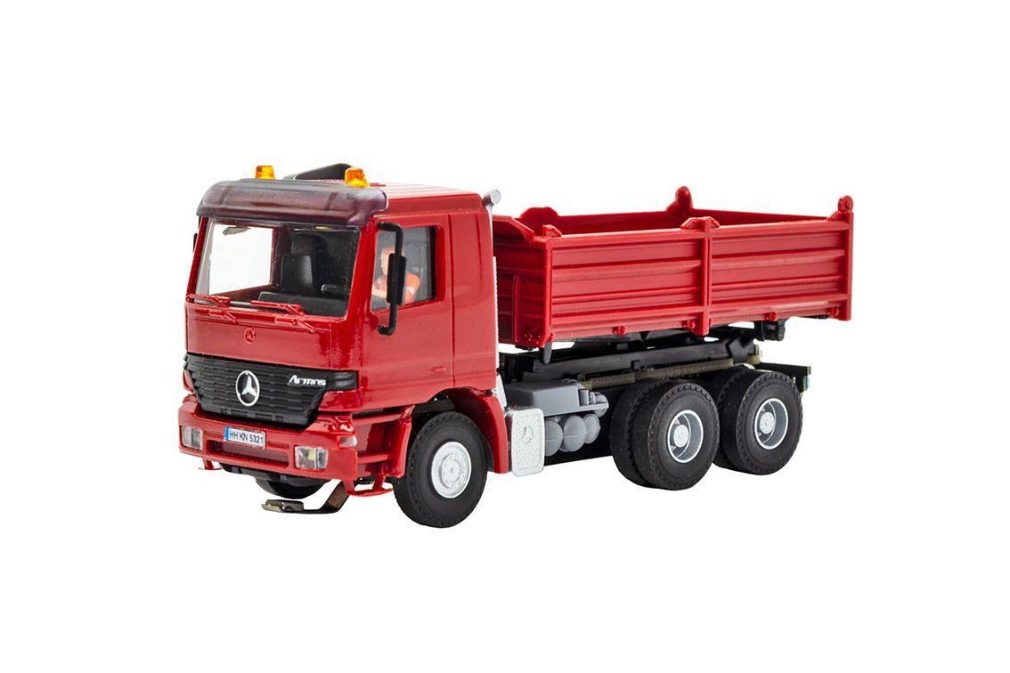 Viessmann 8014 - CarMotion Mercedes-Benz Actros Muldenkipper rot H0 1:87