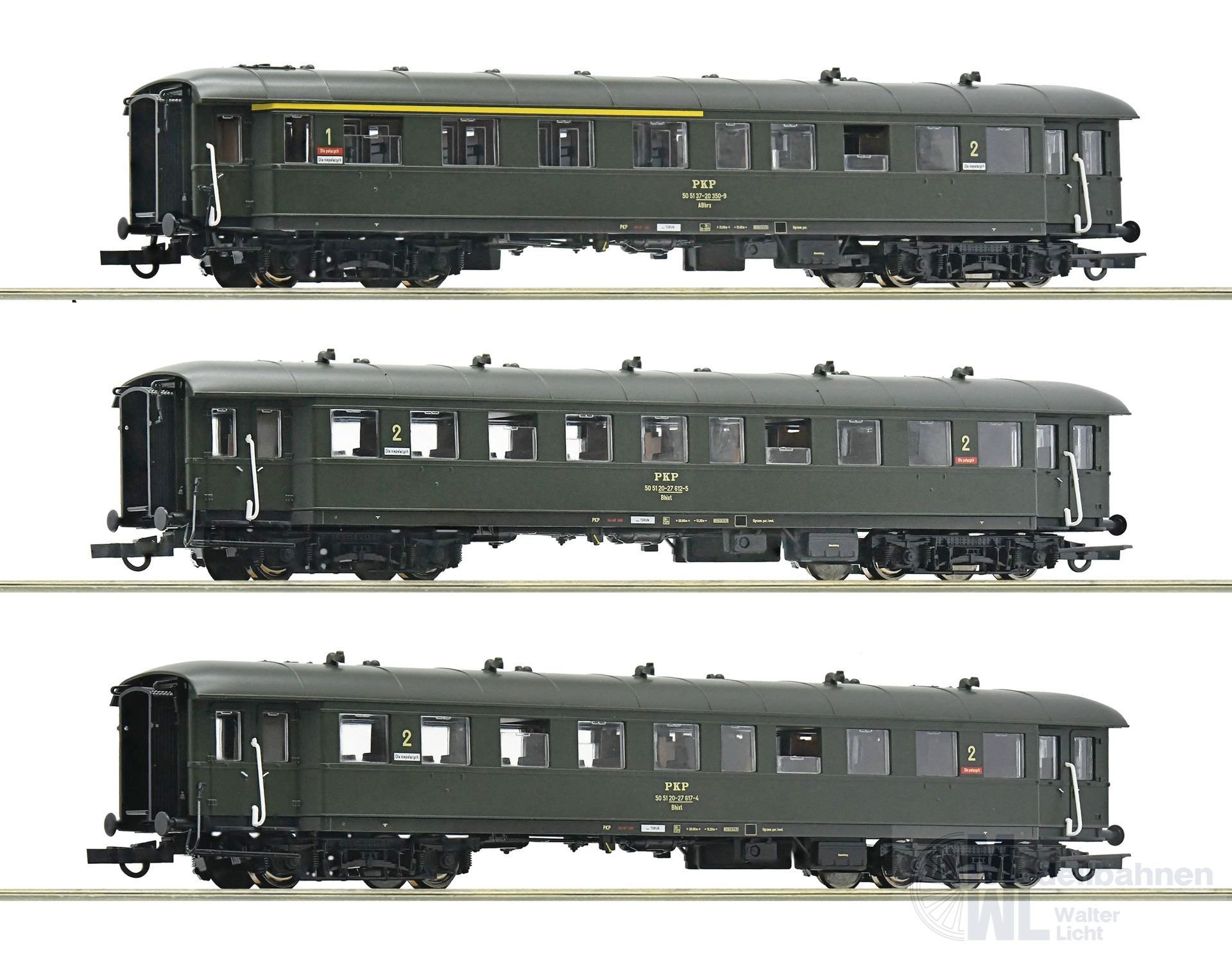 Roco 6200058 - Personenwagen Set PKP Ep.IV 3.tlg. H0/GL