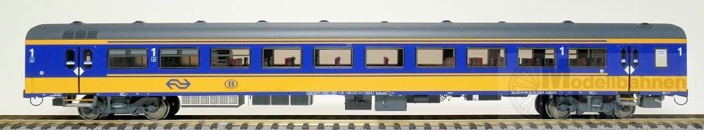 Exact Train 11029 - Personenwagen NS Ep.VI ICRm Apmz10 gelb/blau H0/GL