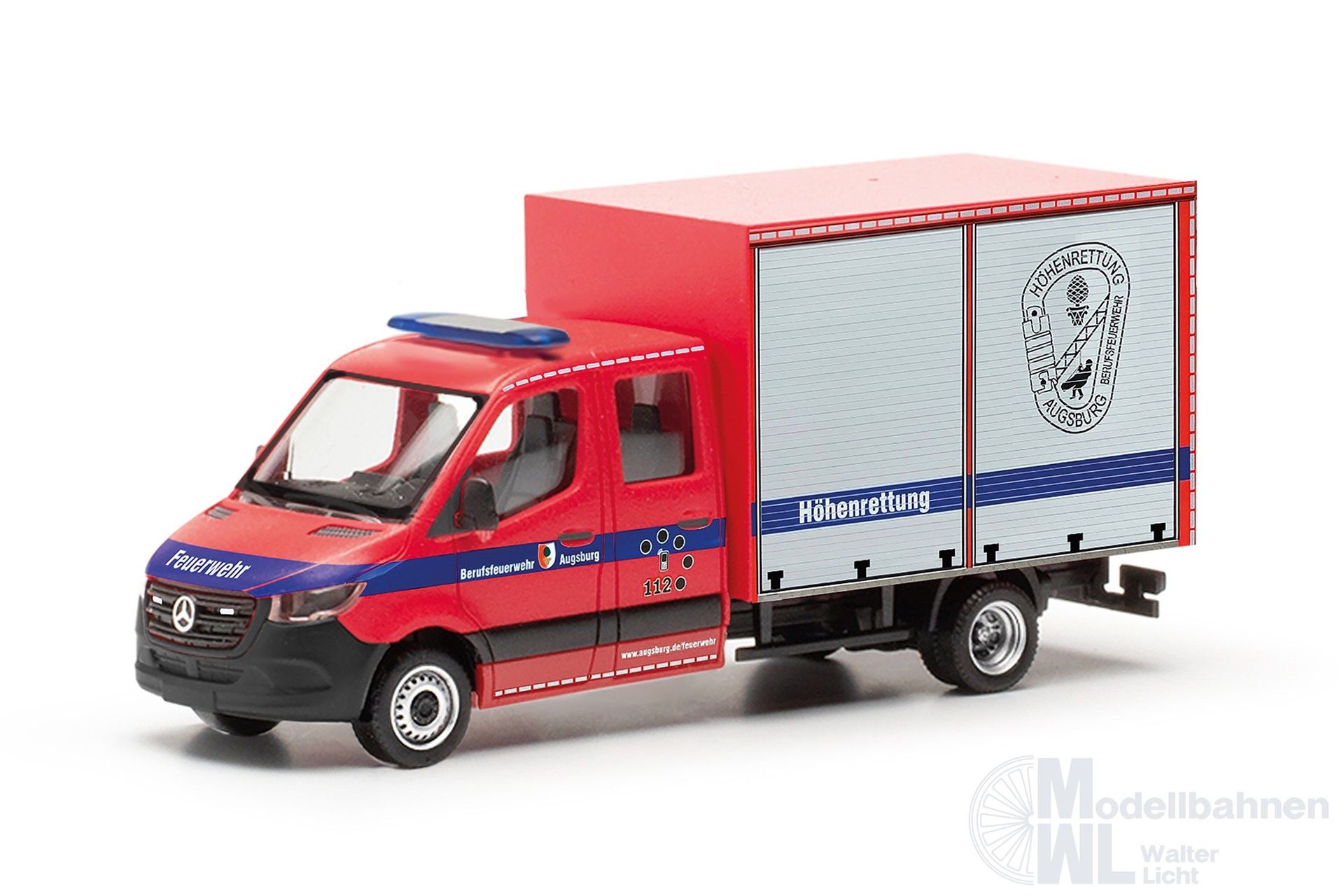 Herpa 097017 - Mercedess-Benz Sprinter 18 KastenFW Augsb H0 1:87