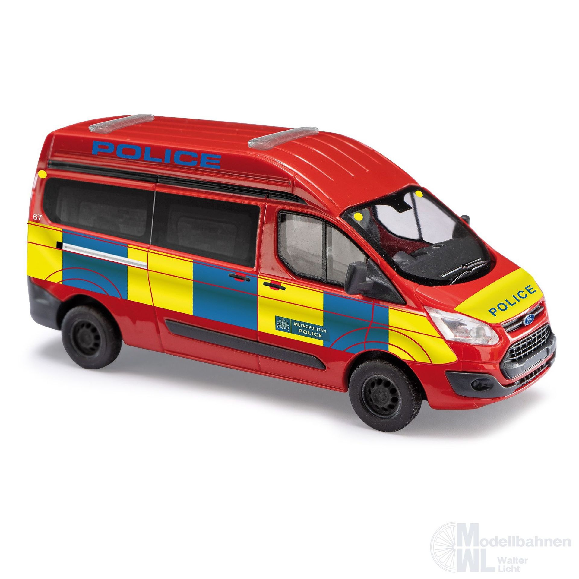 Busch 52519 - Ford Transit Custom Police England H0 1:87