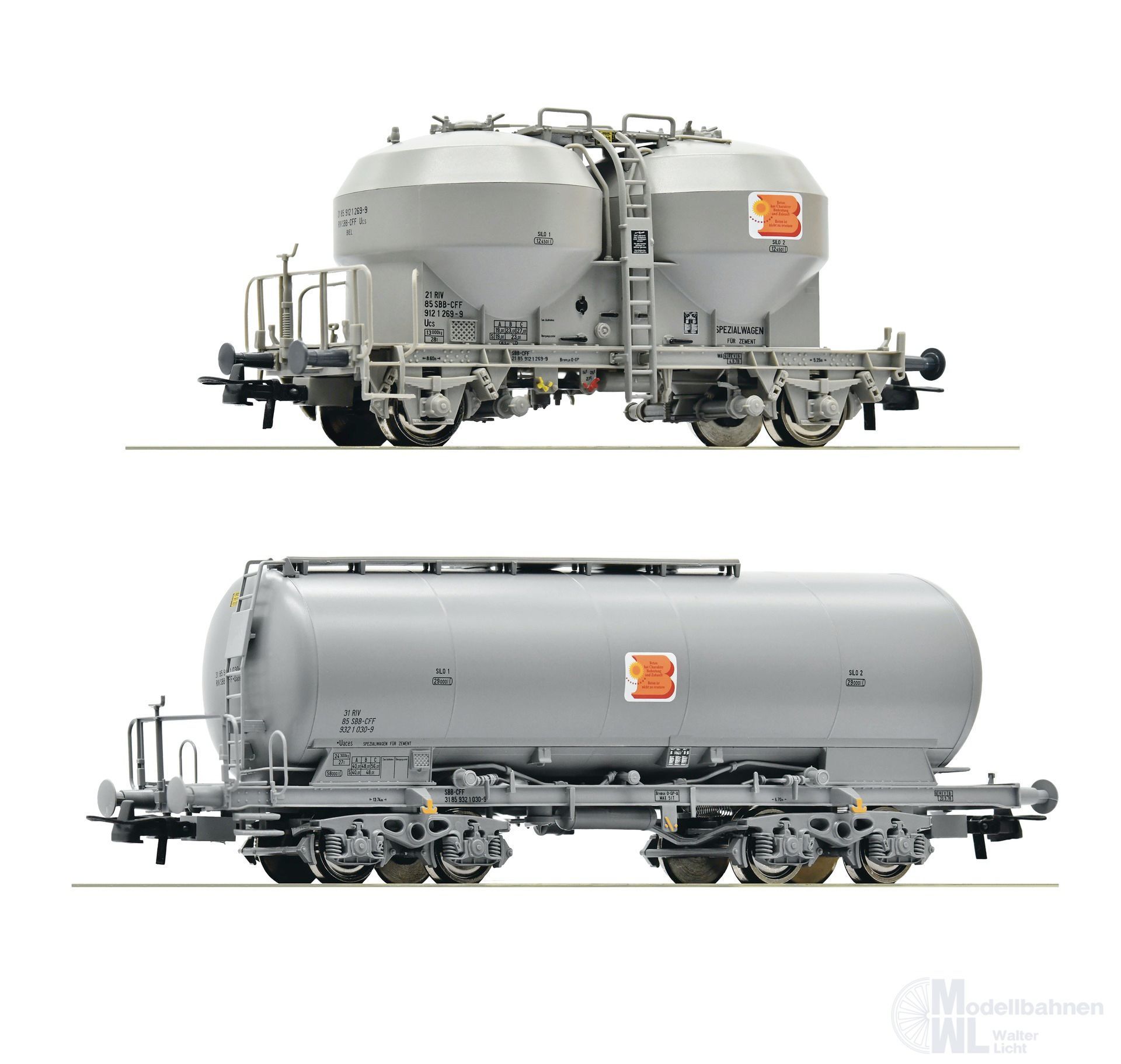 Roco 77038 - Silowagen Set SBB Ep.IV 2.tlg. H0/GL