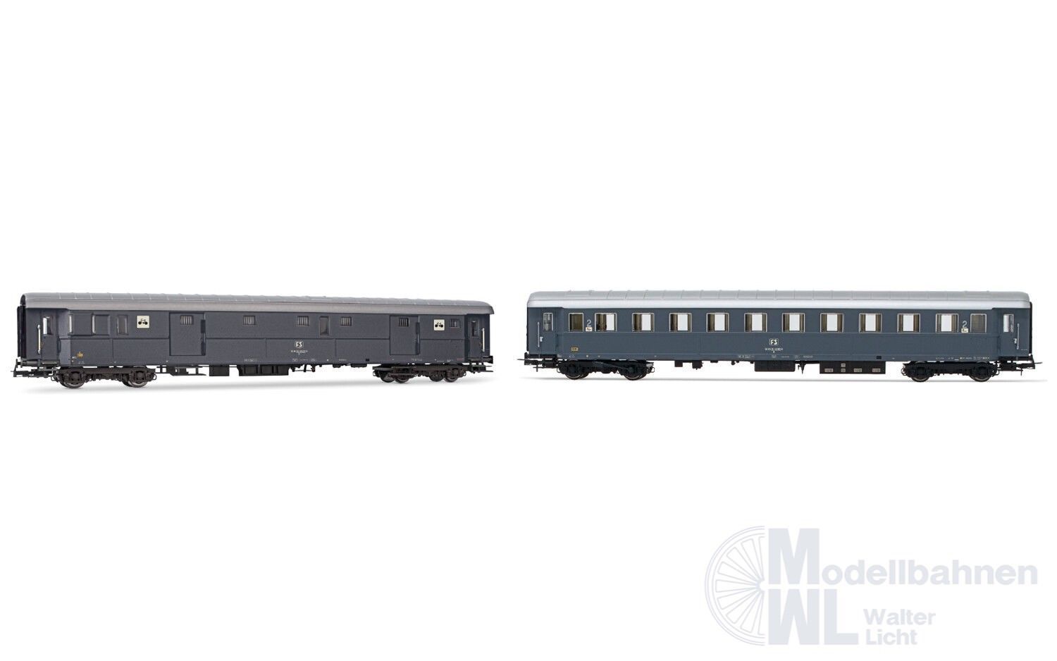 Rivarossi 4366 - Personenwagen Set FS Ep.IV 2.tlg. H0/GL