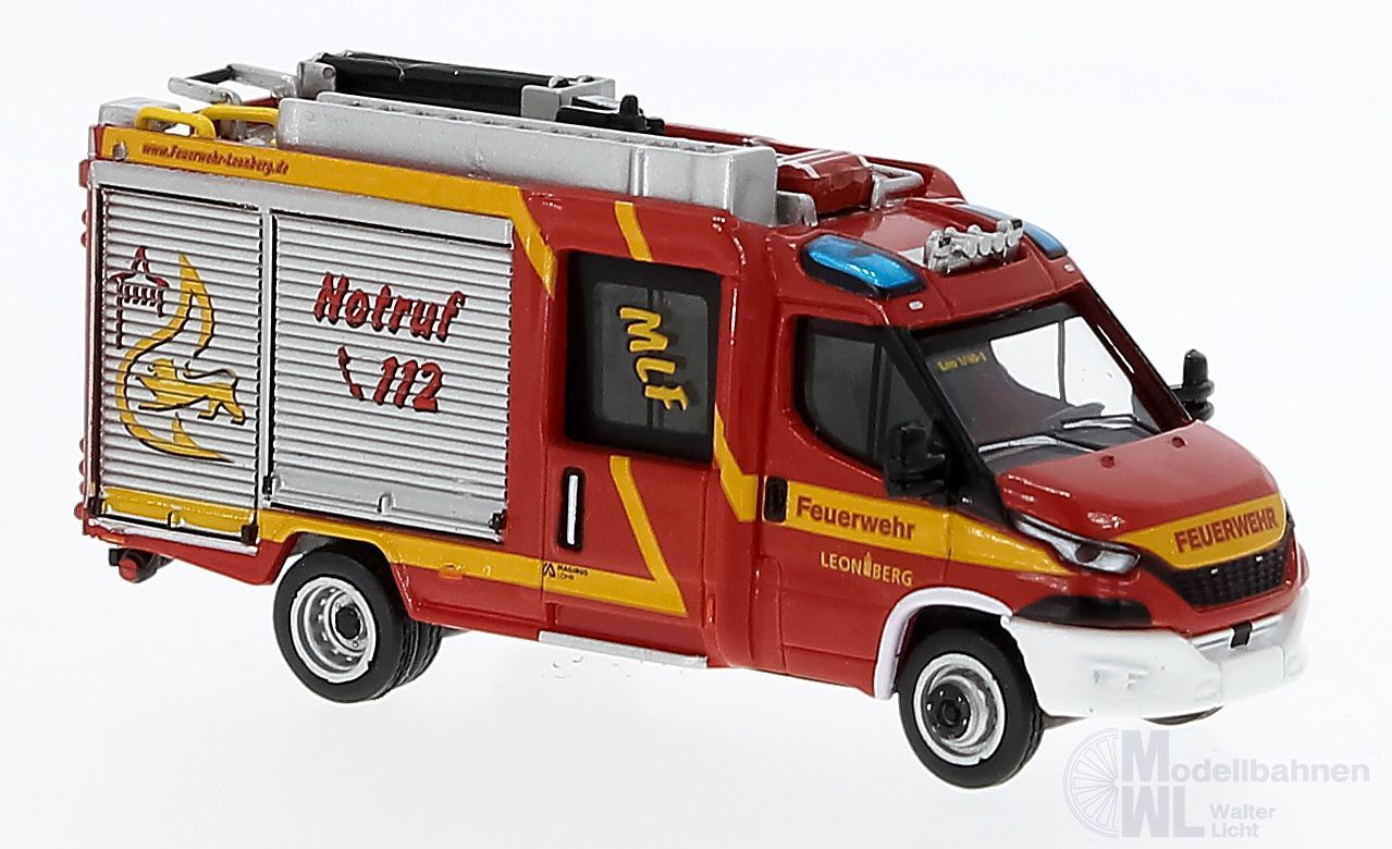 PCX-Models 870550 - Iveco Magirus Daily MLF Feuerwehr Leonberg 2021  H0 1:87