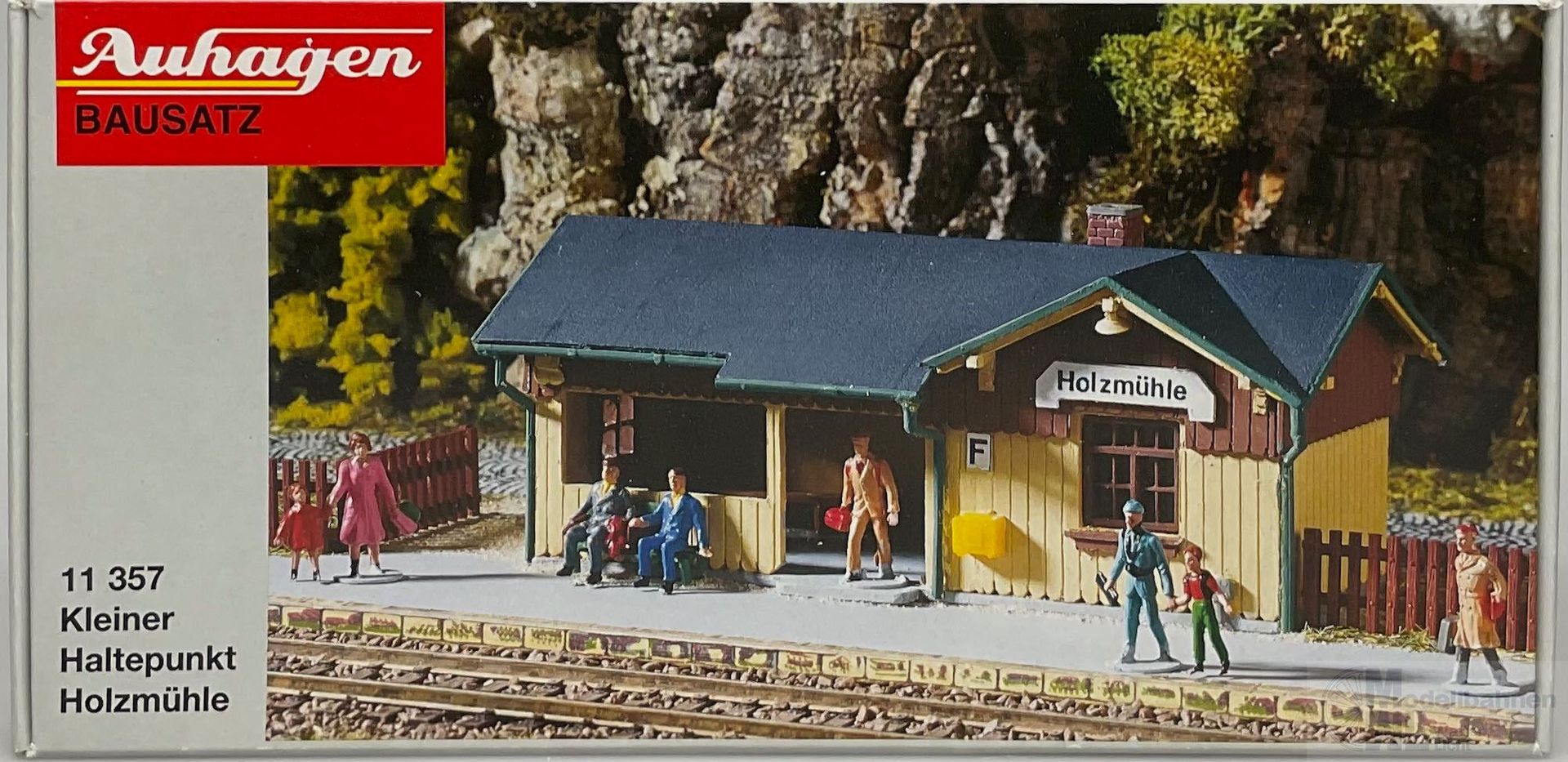 Auhagen 11357 - Kleiner Haltepunkt Holzmühle H0 1:87