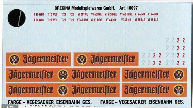 Brekina 10097 - Zubehör Decalsatz für Esslinger H0 1:87