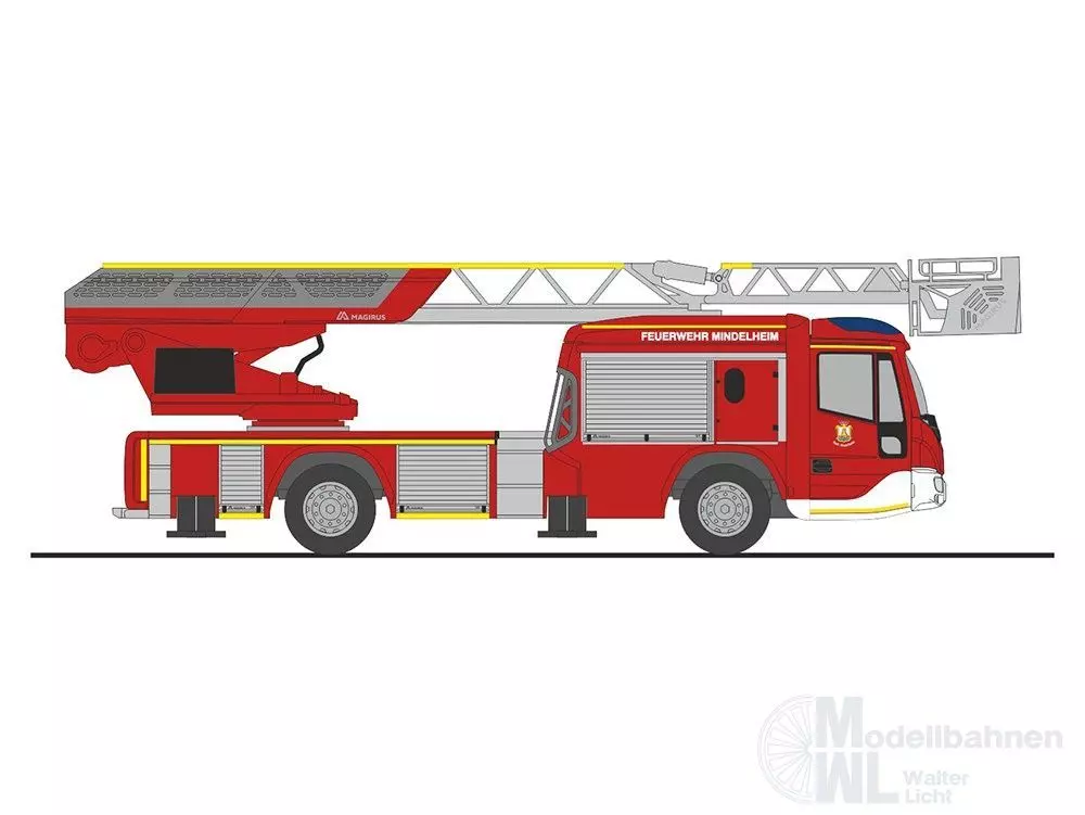 Rietze 71117 - Magirus DLK 32 n.B. FW Mindelheim H0 1:87