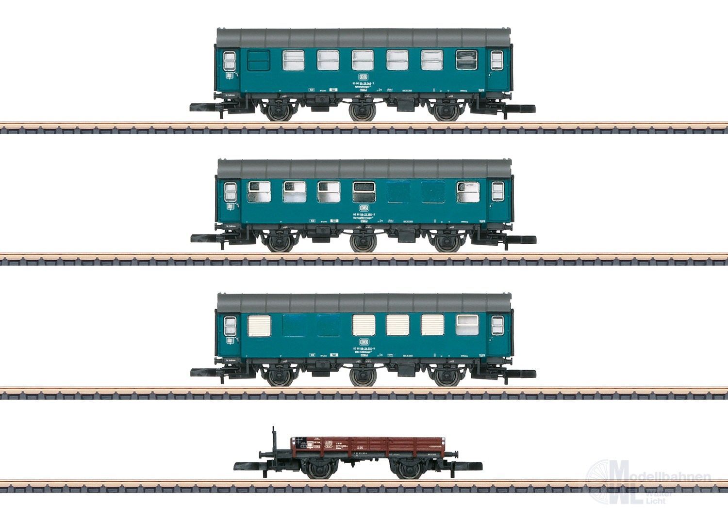 Märklin 87762 - Wagen-Set Bauzug DB Ep.IV 4.tlg. Z 1:220