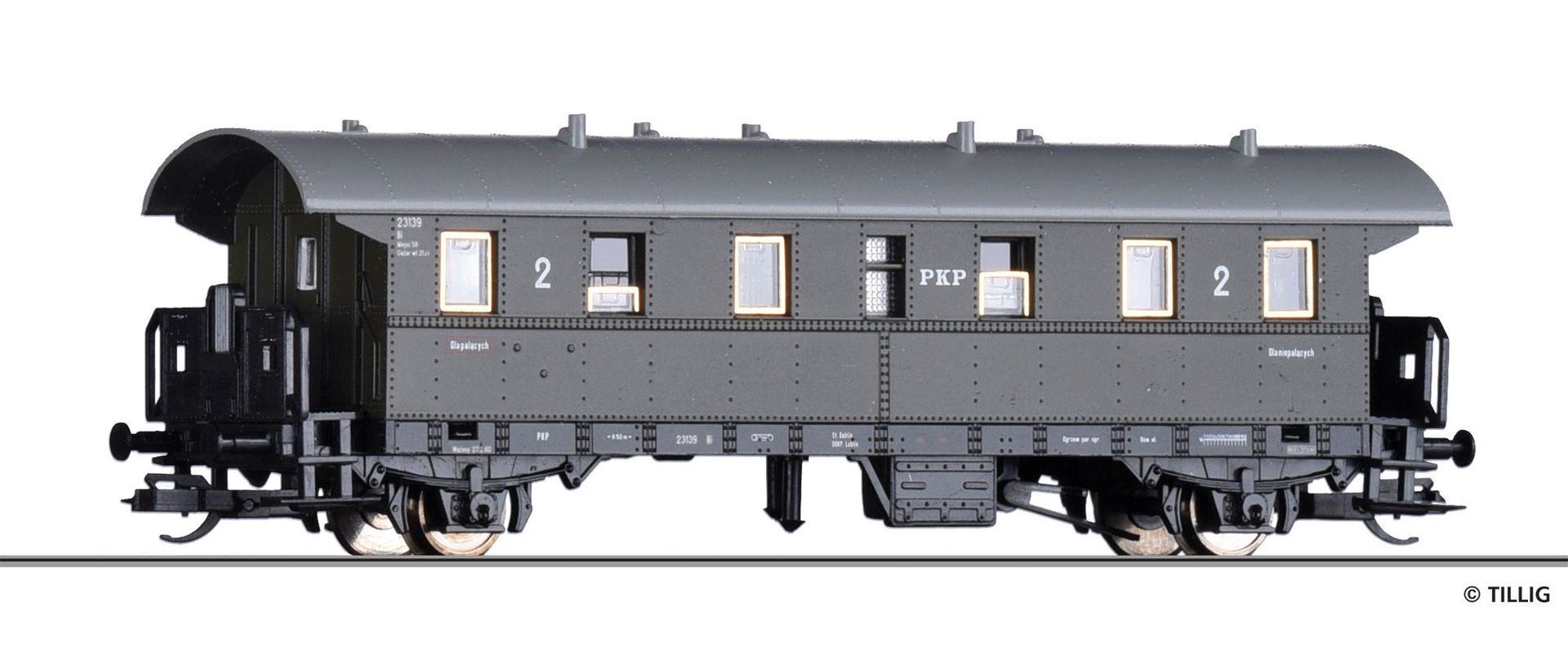 Tillig 13243 - Personenwagen PKP Ep.III 2.Kl. TT 1:120