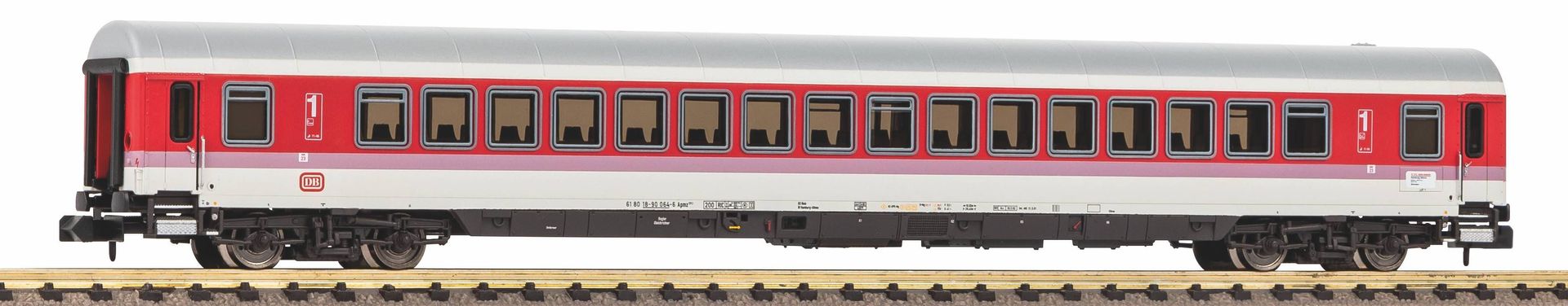 Piko 40667 - IC-Großraumwagen DB Ep.IV 1.Kl. Apmz 121 Produktfarben N 1:160