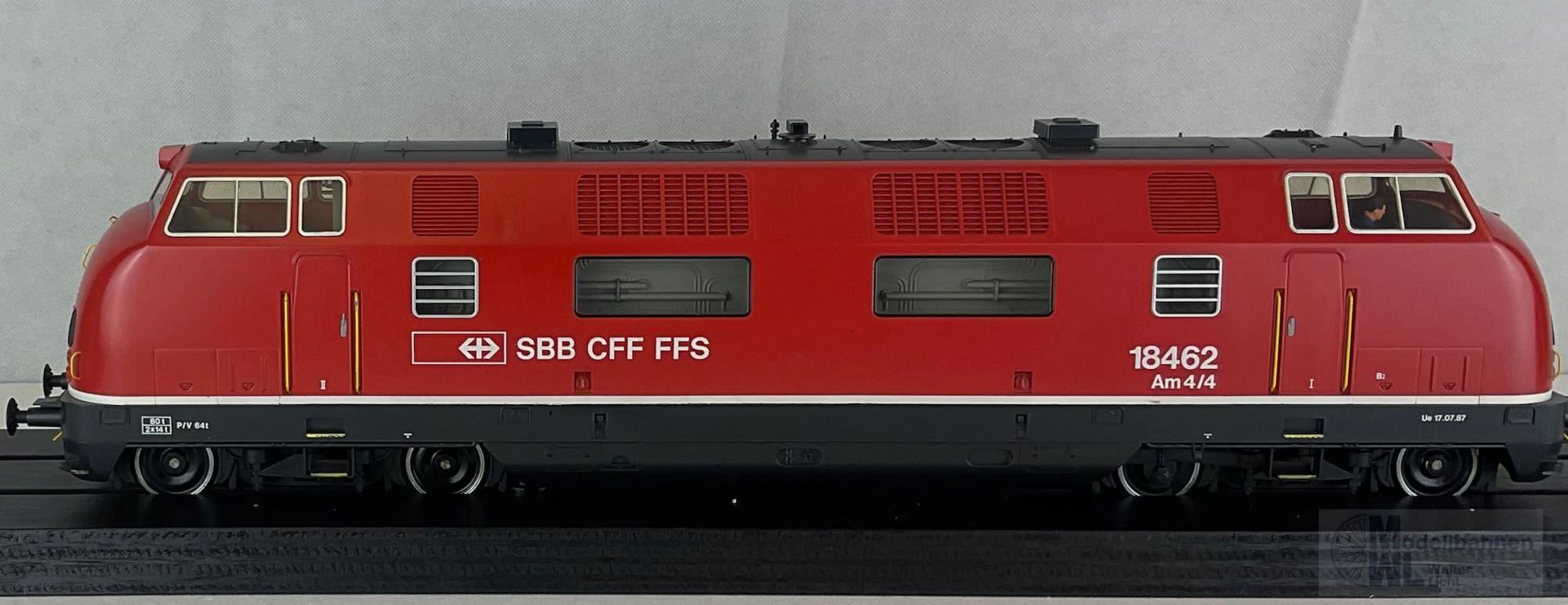 GEBRAUCHTWARE 55801 - MÄRKLIN - Diesellok AM 4/4 SBB Ep.IV 18462 rot Spur 1 